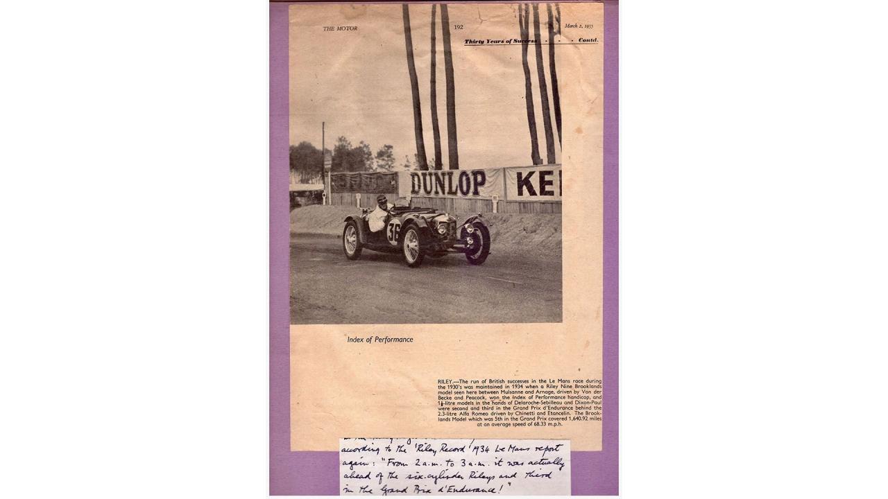 1932 Riley Nine Brooklands Speed Model Sports Two-Seater