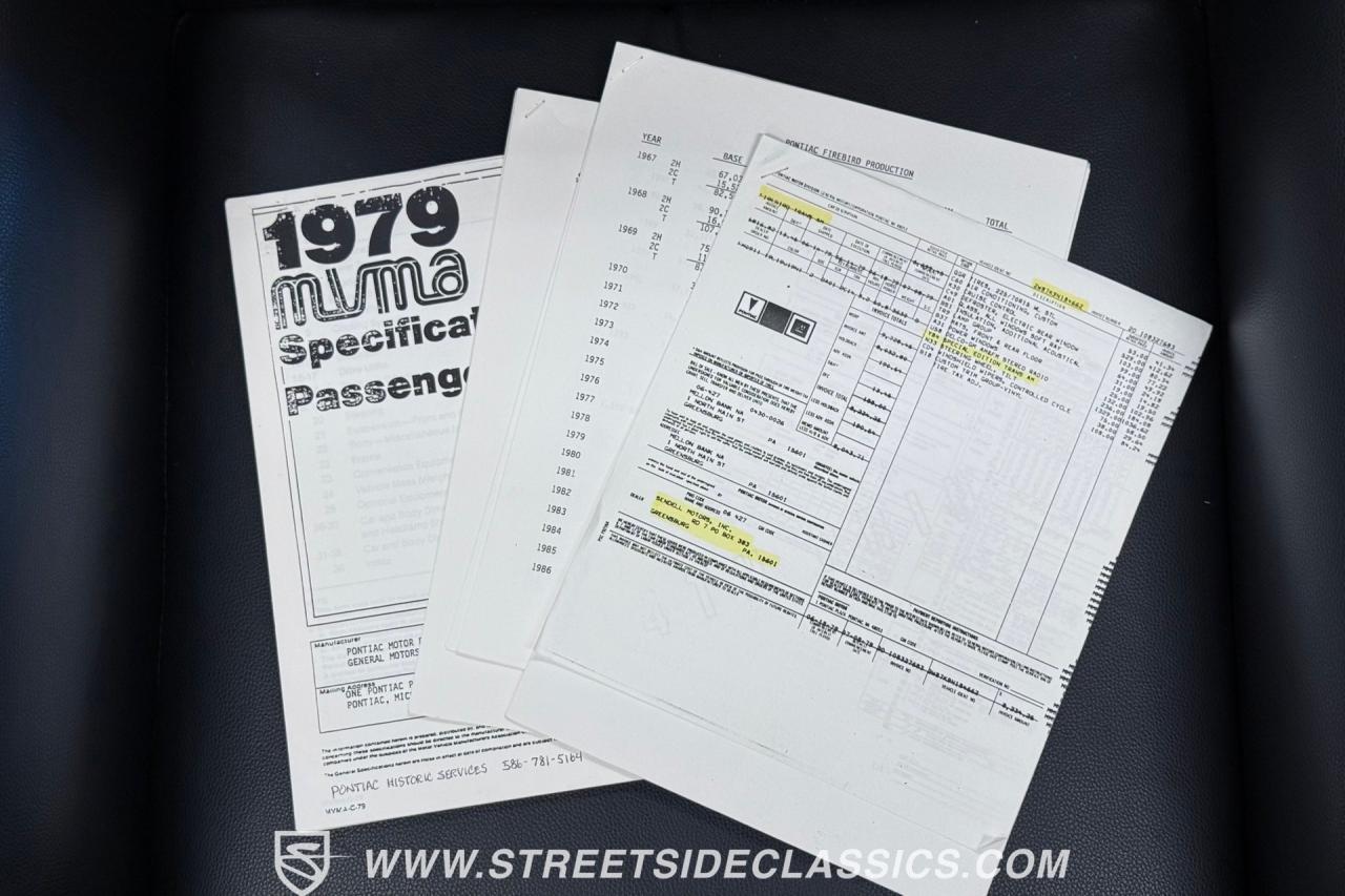 1979 Pontiac Firebird Trans Am Y84 Special Edition