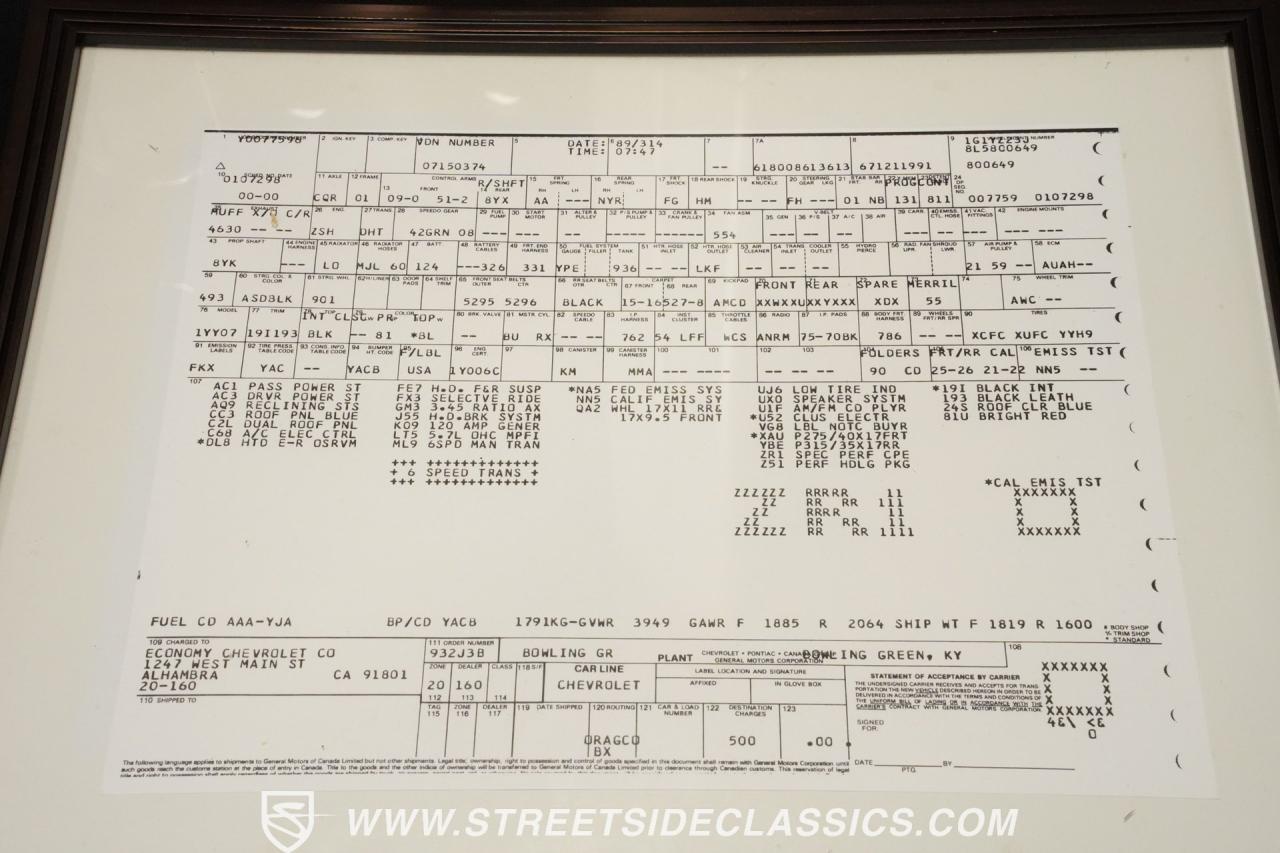 1990 Chevrolet Corvette ZR1