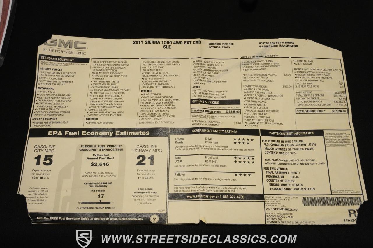 2011 GMC Sierra 1500 Z71 4x4