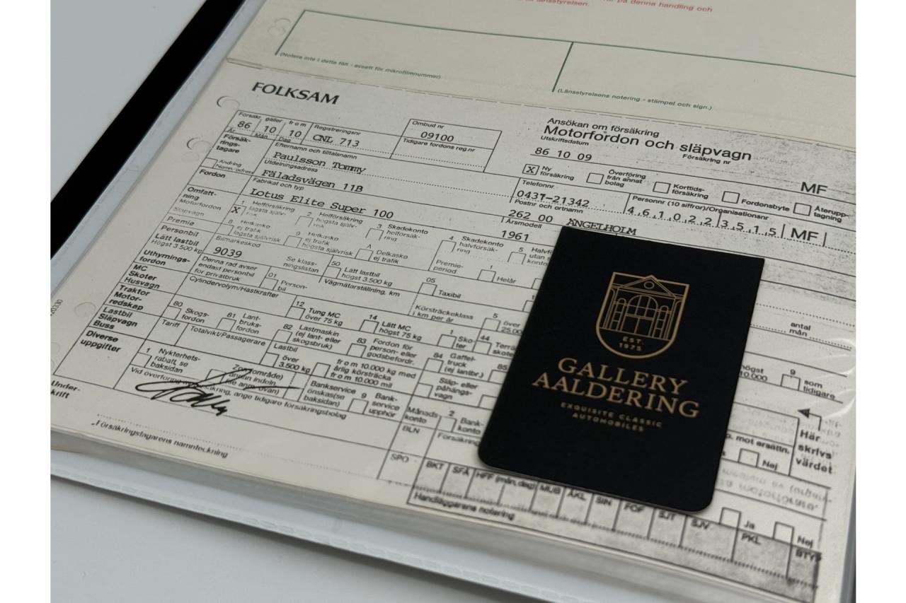 1961 Lotus Elite Super 100 &ldquo;The first built Super 100&rdquo;