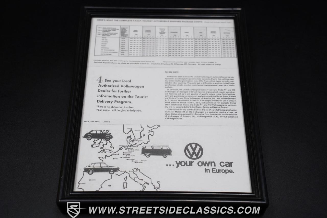 1973 Volkswagen Westfalia Camper Bus