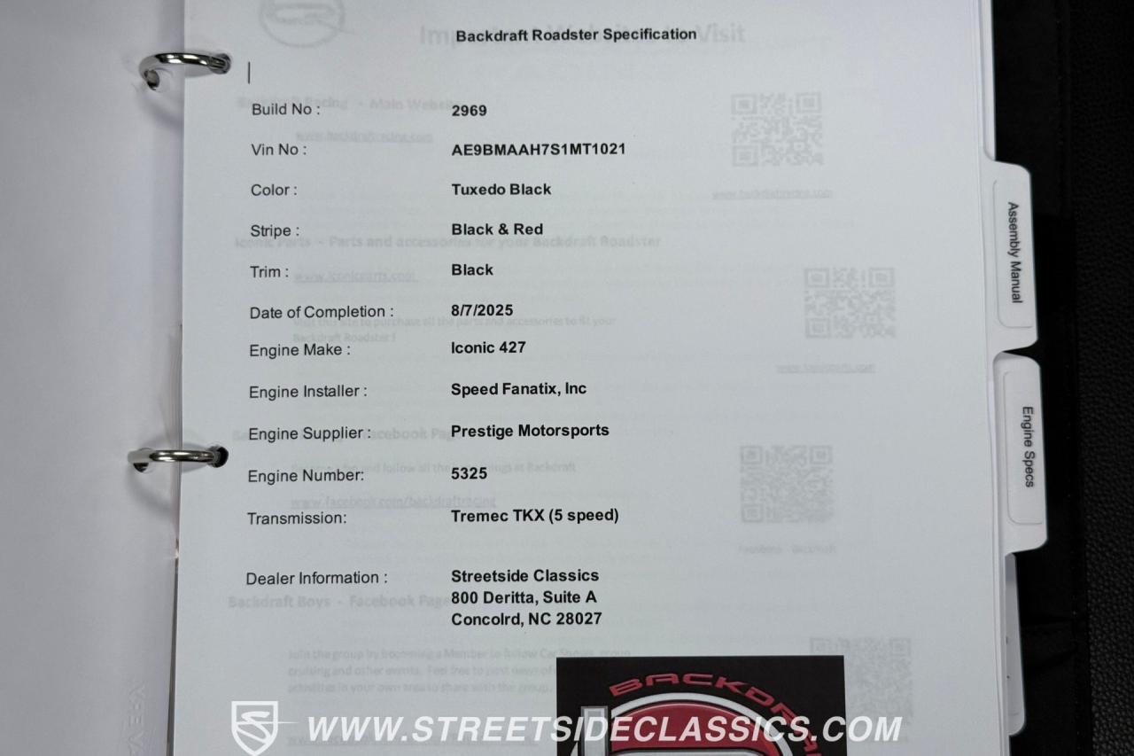 1965 Shelby Cobra 427 Backdraft