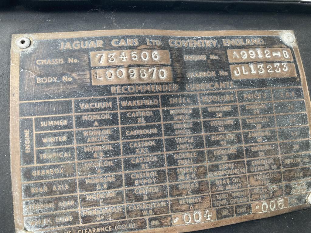 1952 Jaguar MK7 no. 734506