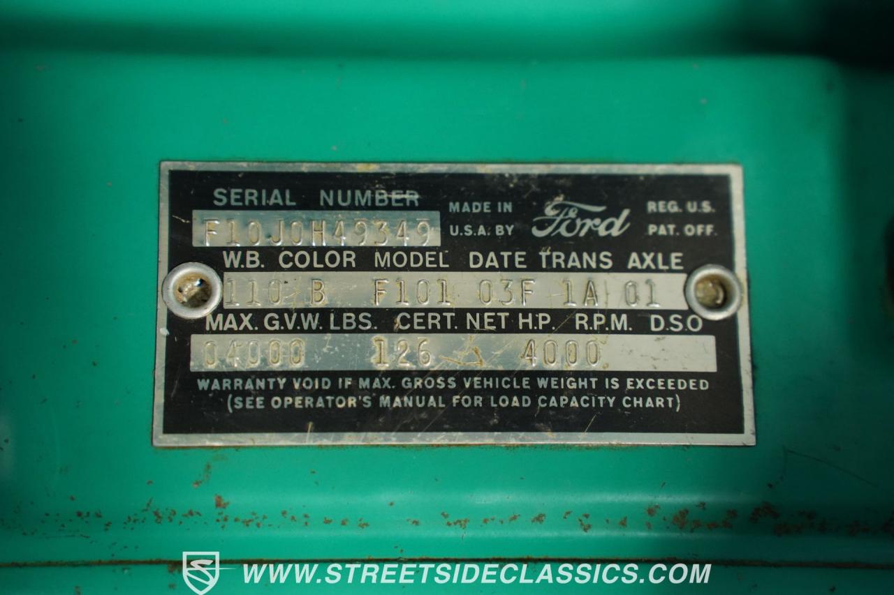 1960 Ford F-100 Patina AWD Restomod