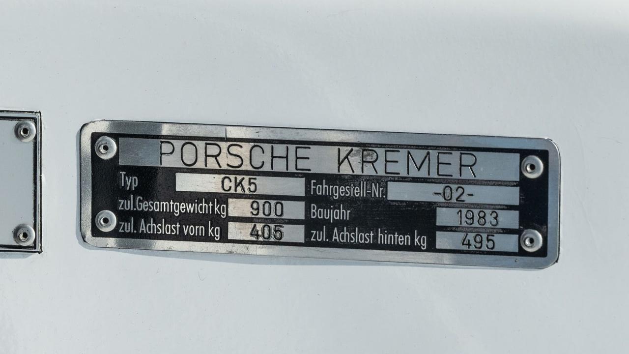 1983 Porsche-Kremer CK5 Group C Endurance Racing Prototype