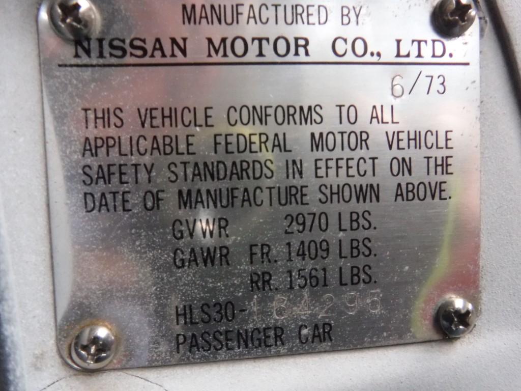 1973 Datsun 240Z &#039;&#039;73 no. 4295