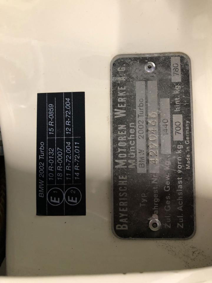1974 BMW 2002 Turbo