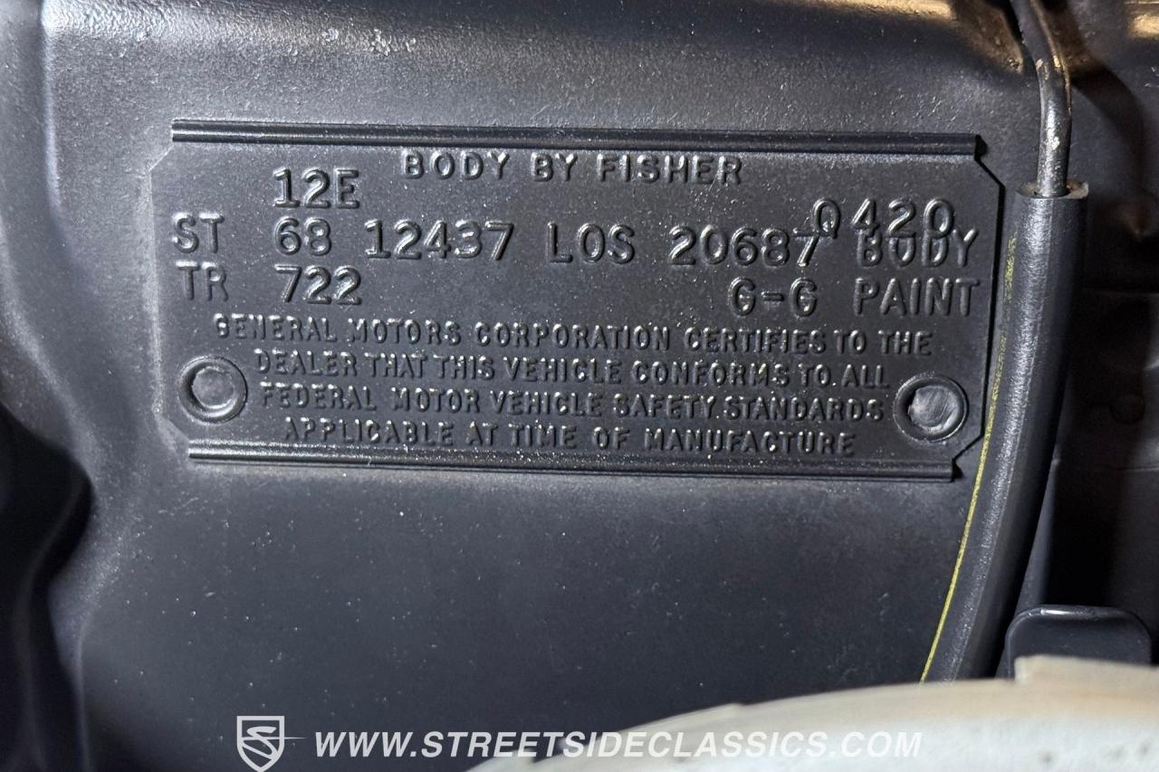 1968 Chevrolet Camaro SS 454 Tribute