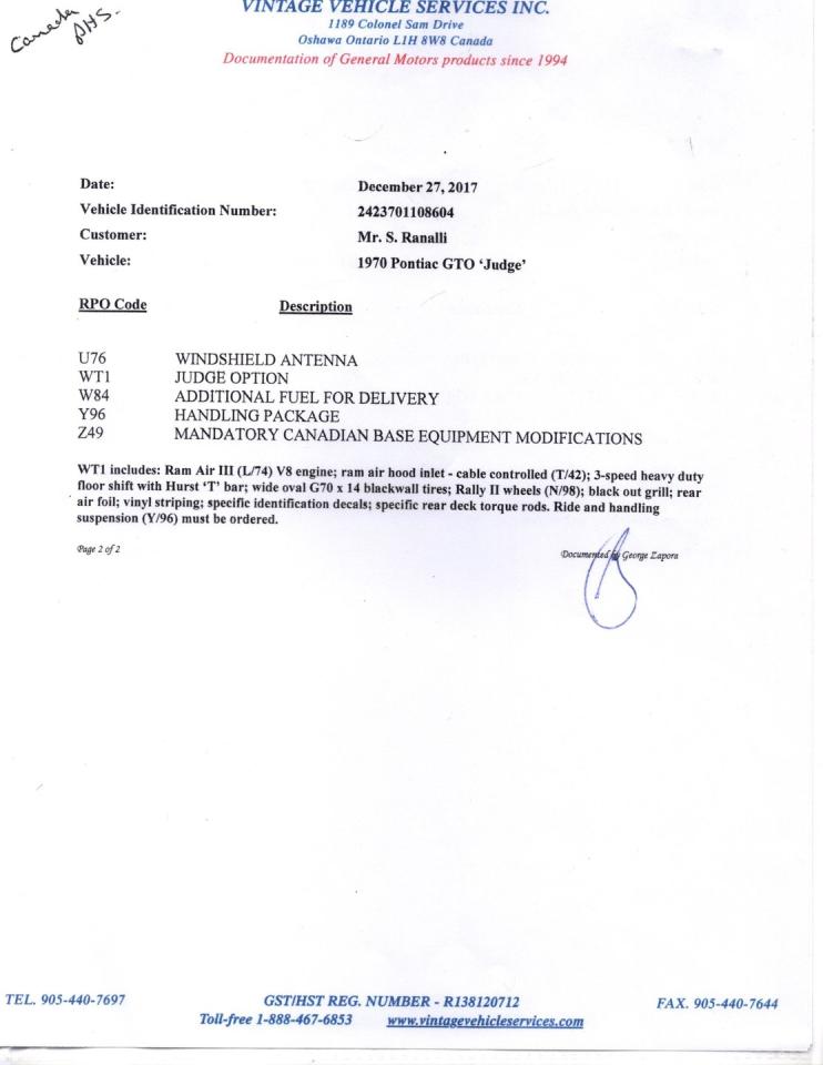 1970 Pontiac GTO Judge