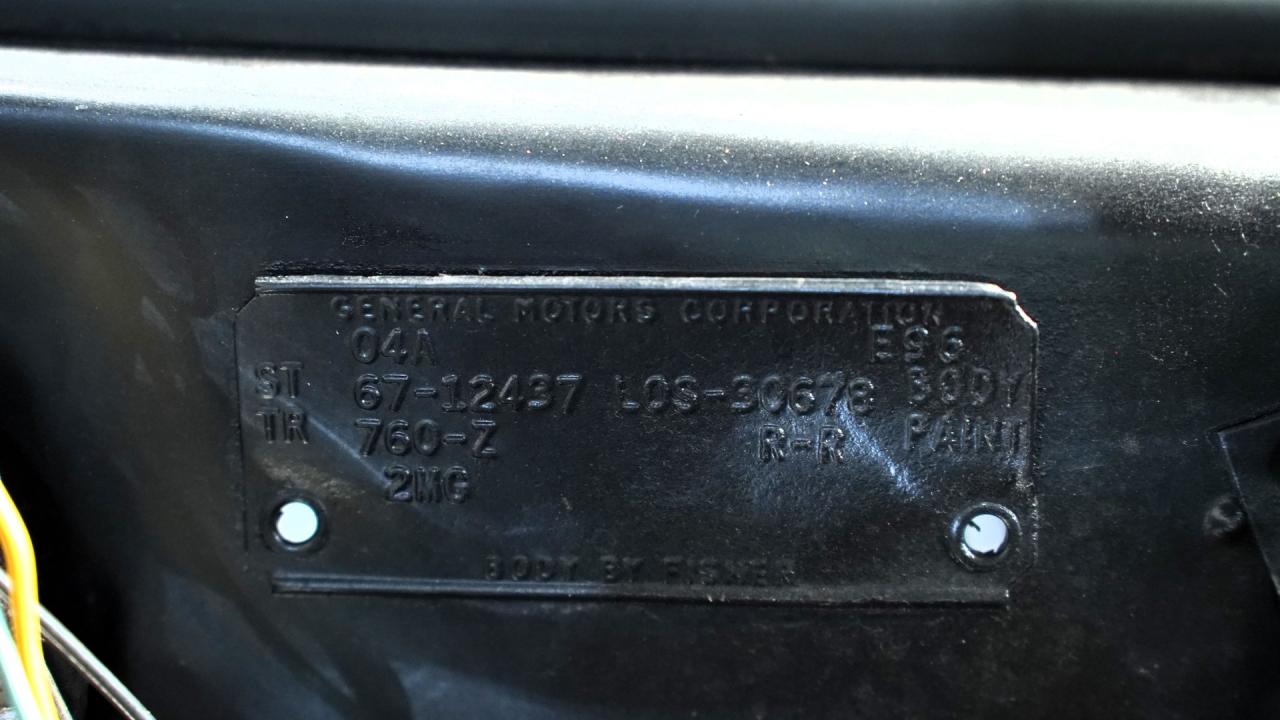 1967 Chevrolet Camaro SS 396 Tribute