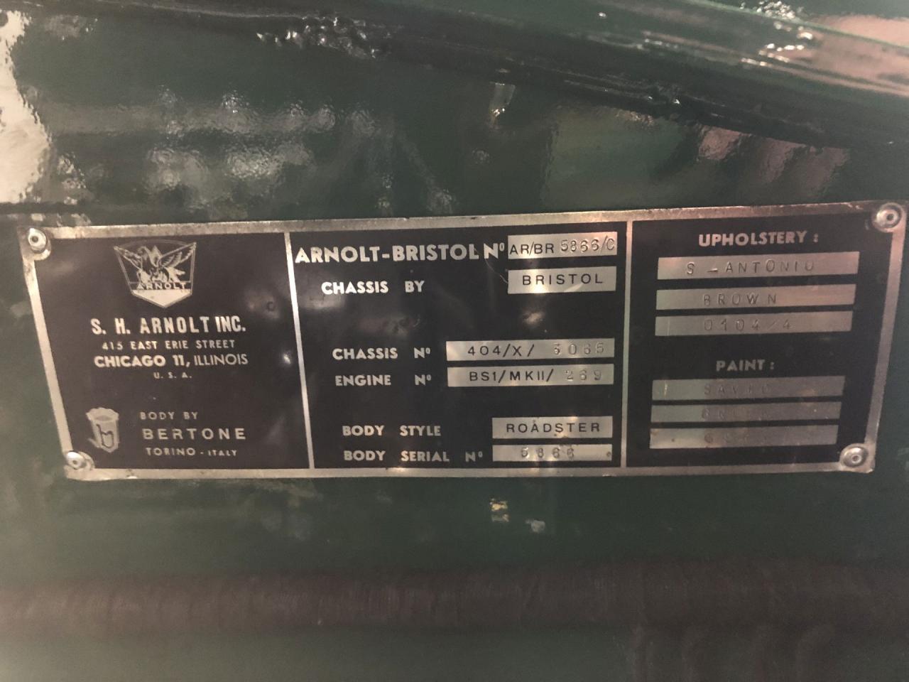 1954 Arnolt Bristol Roadster
