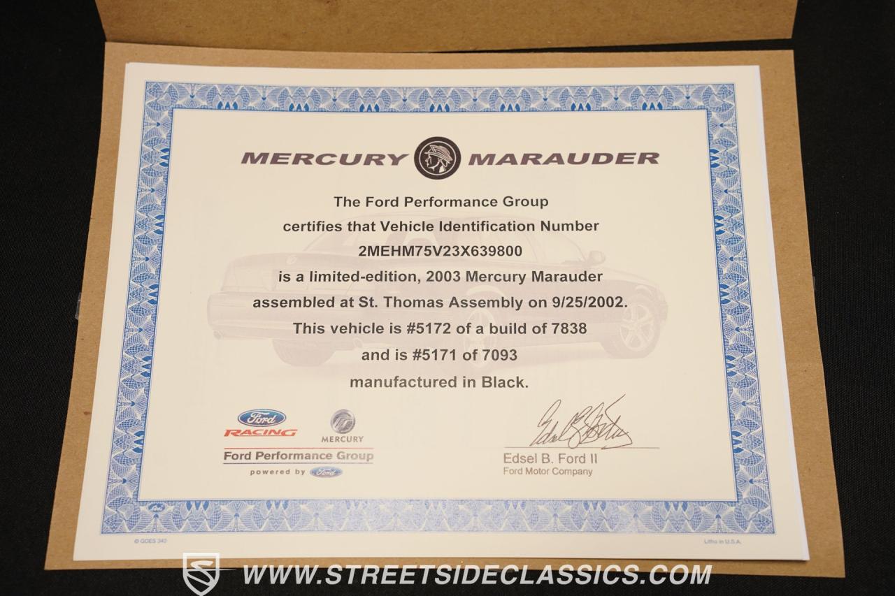 2003 Mercury Marauder Supercharged