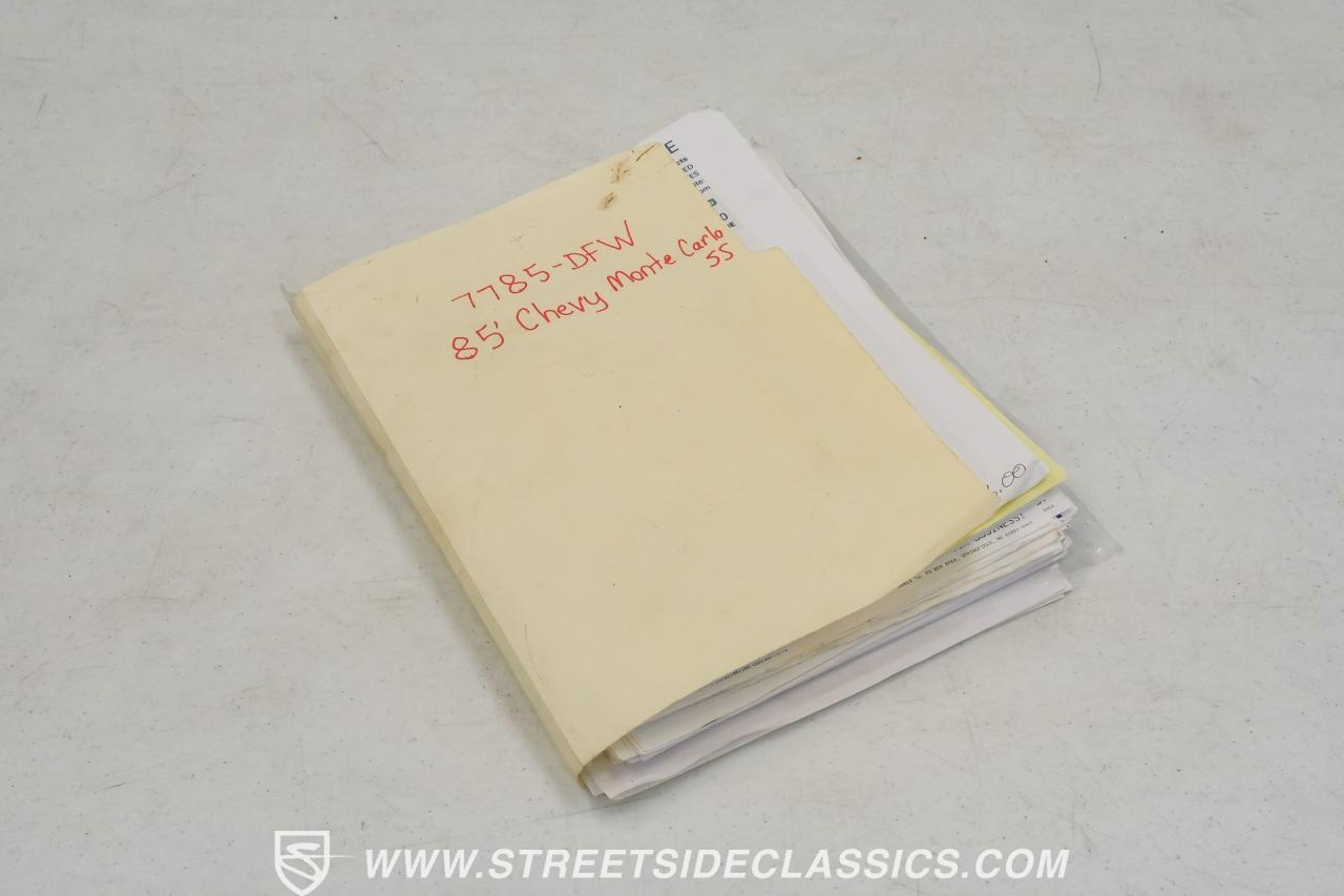 1985 Chevrolet Monte Carlo SS Restomod