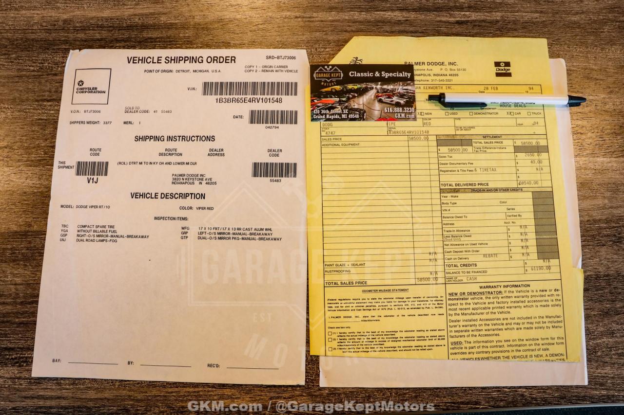 1994 Dodge Viper