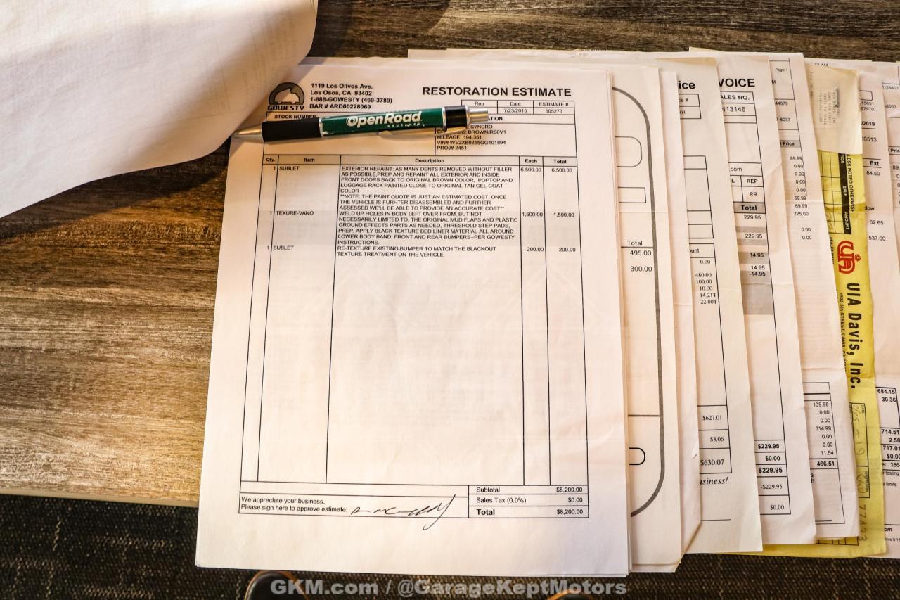 1986 Volkswagen Vanagon Westfalia Weekender Wolfsburg Syncro