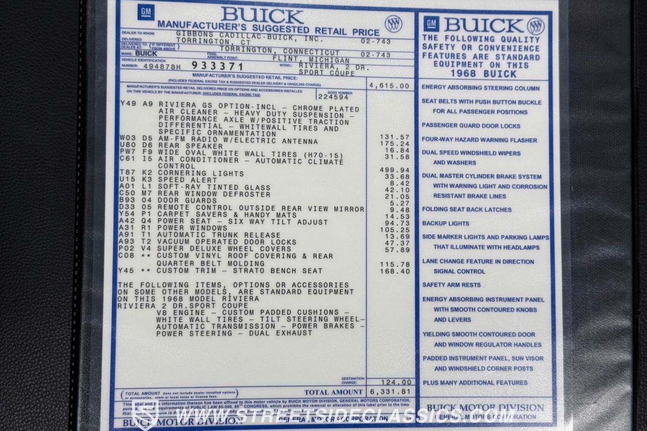 1968 Buick Riviera GS