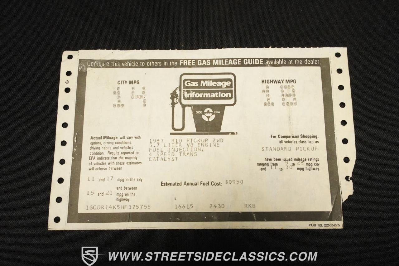 1987 Chevrolet C10 Silverado