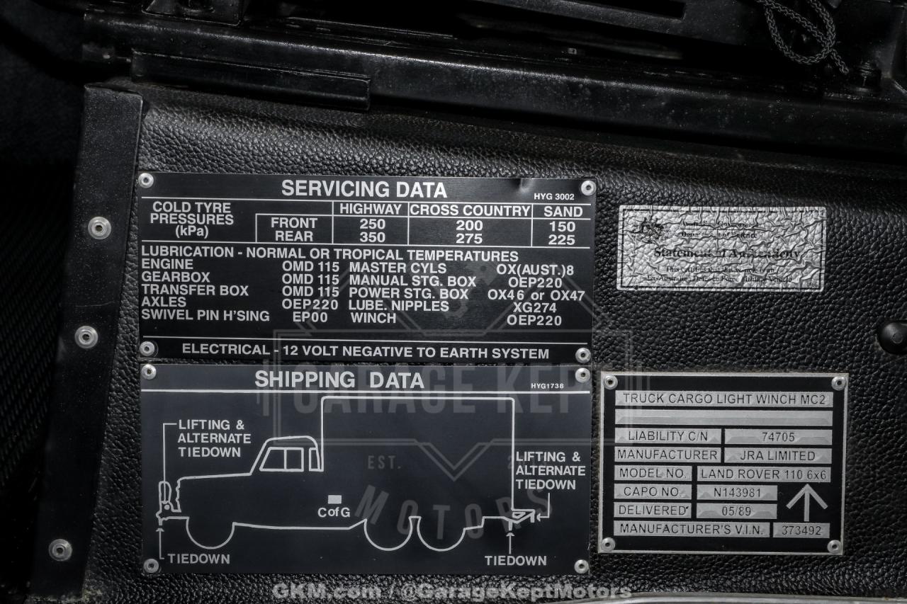 1989 Land Rover Defender 110 Perentie 6x6