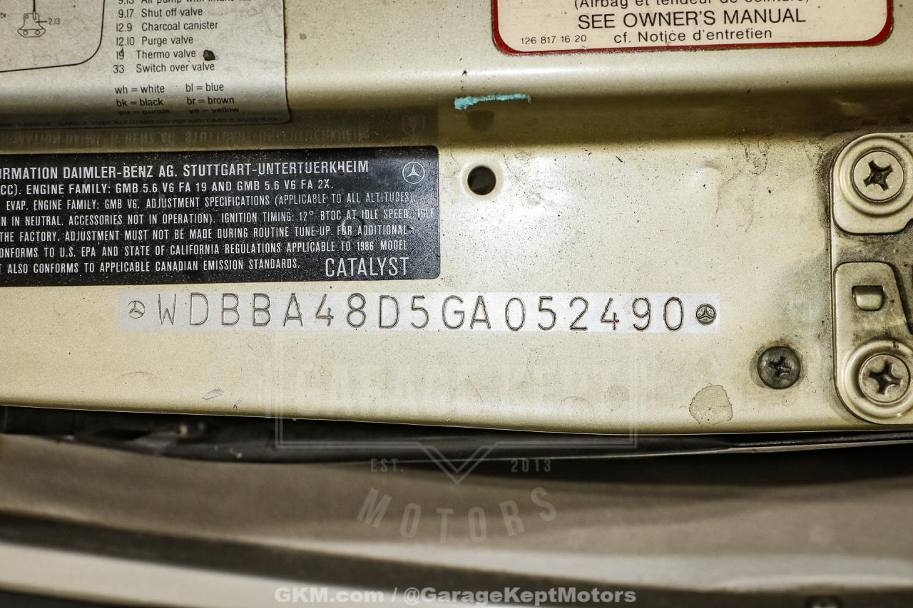 1986 Mercedes - Benz 560SL