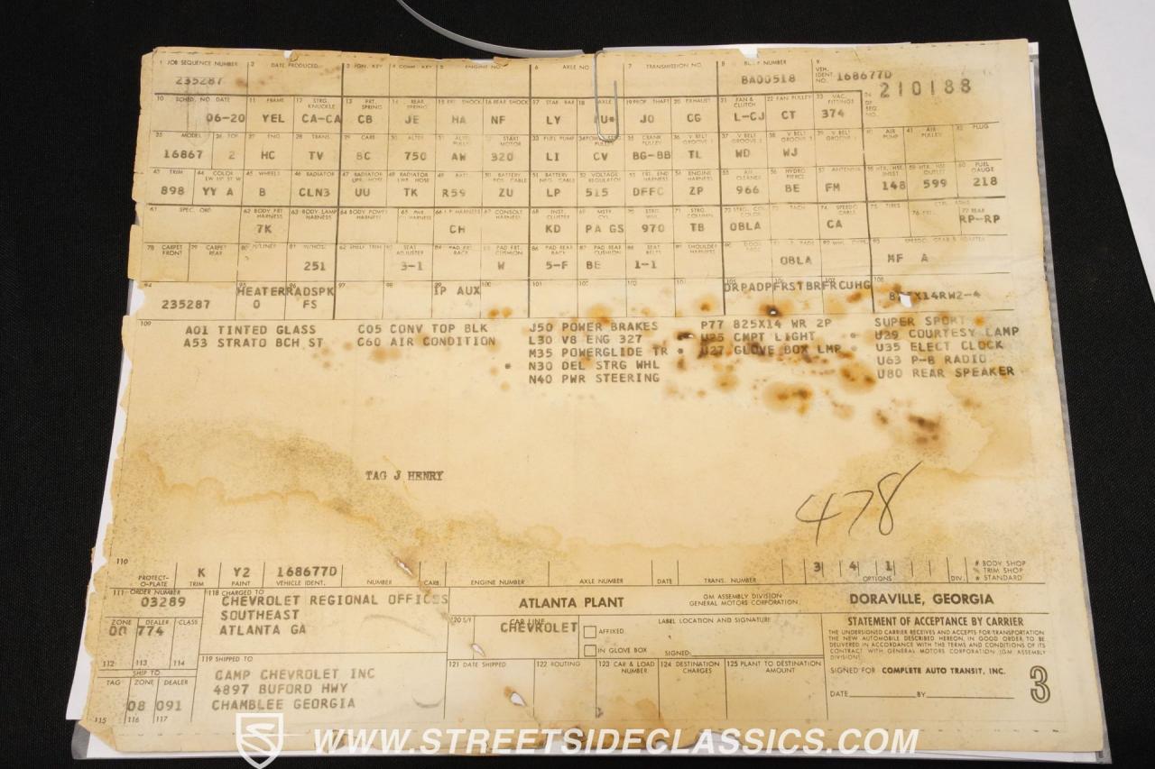 1967 Chevrolet Impala SS Convertible