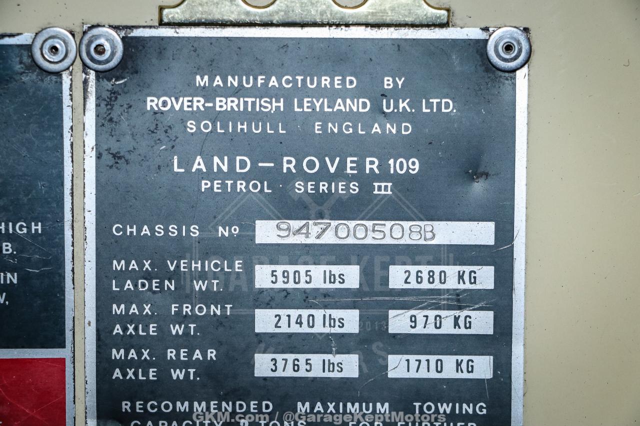 1974 Land Rover 109 Series III Wagon