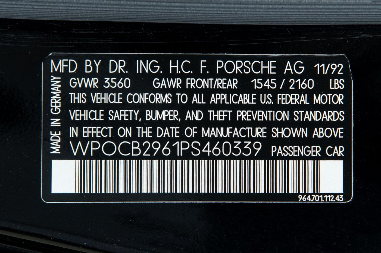 1993 Porsche 911 America Roadster 1993 Porsche 911 America Roadster