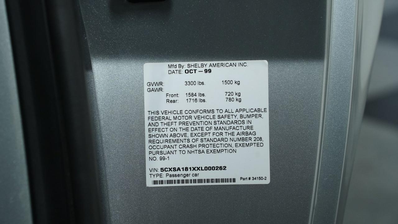 1999 Shelby Series 1