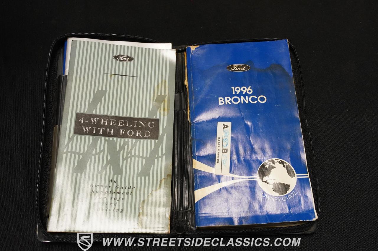 1996 Ford Bronco 4X4 Eddie Bauer