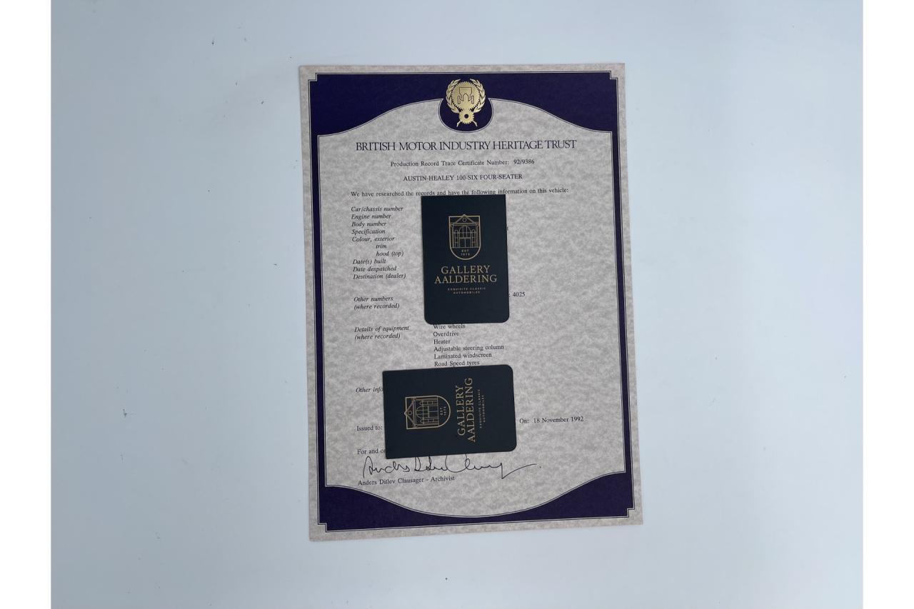 1959 Austin - Healey 100/6 &ldquo;A fast tour-special&rdquo;
