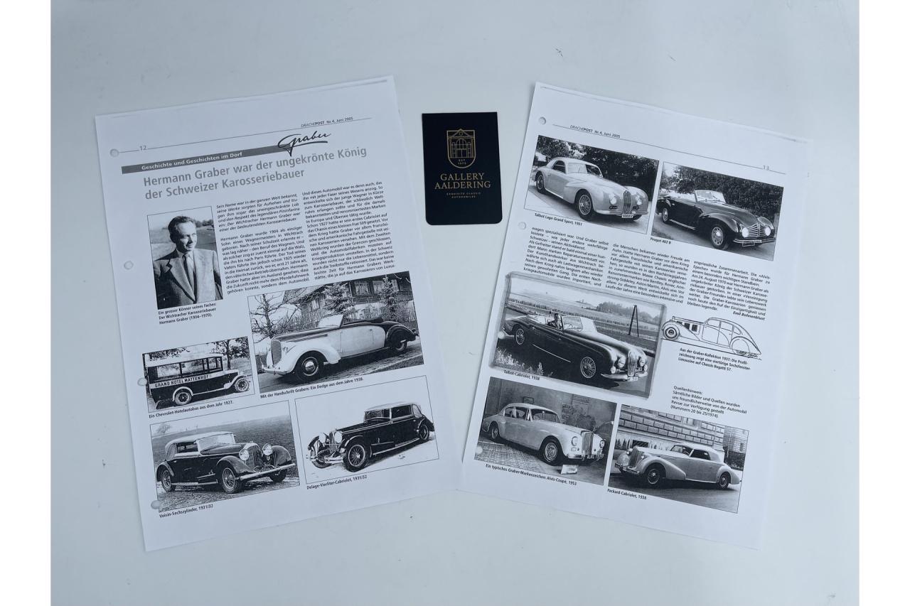 1948 Talbot T26 Record Cabriolet by Graber &ldquo;Exceptional restoration&rdquo;