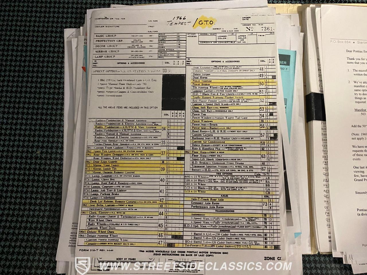 1966 Pontiac GTO Tri Power