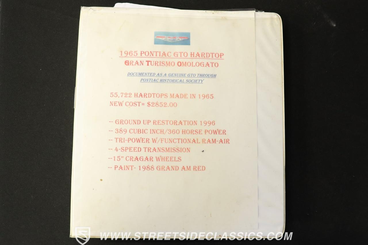 1965 Pontiac GTO Tri Power