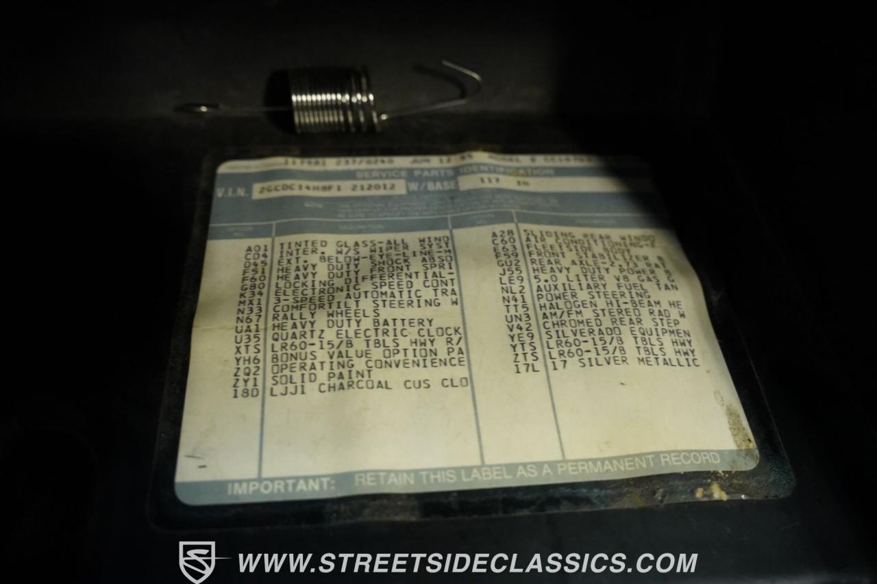 1985 Chevrolet C10 Silverado