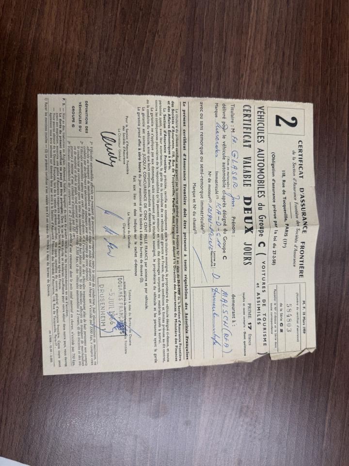 1958 Mercedes - Benz 190