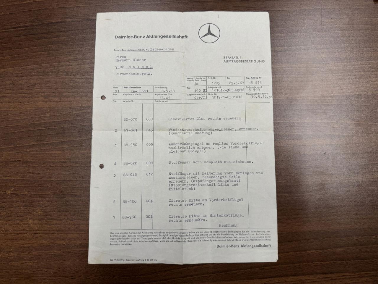 1958 Mercedes - Benz 190