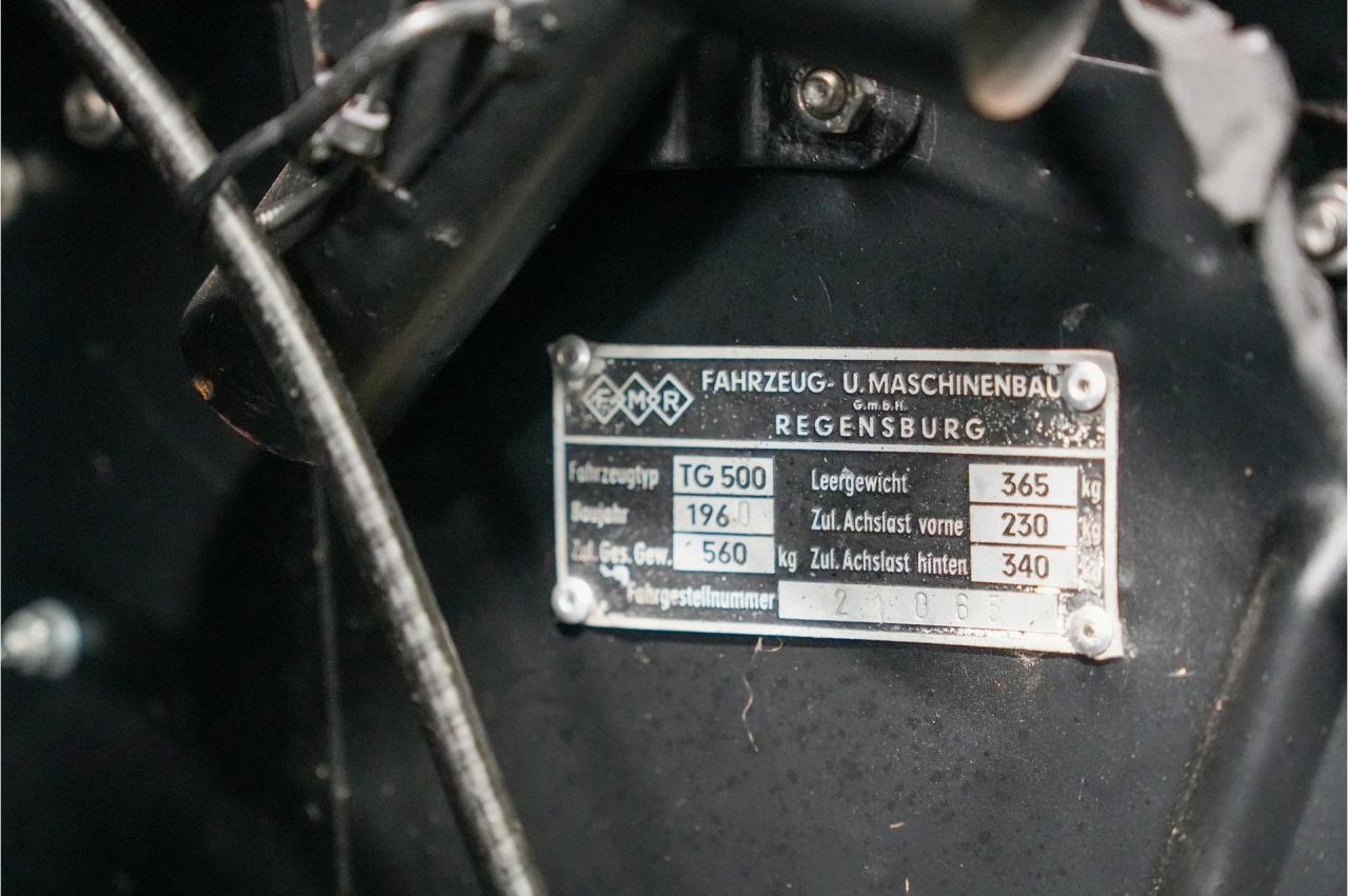 1960 Messerschmitt FMR Tg500 Tiger Cabriolet