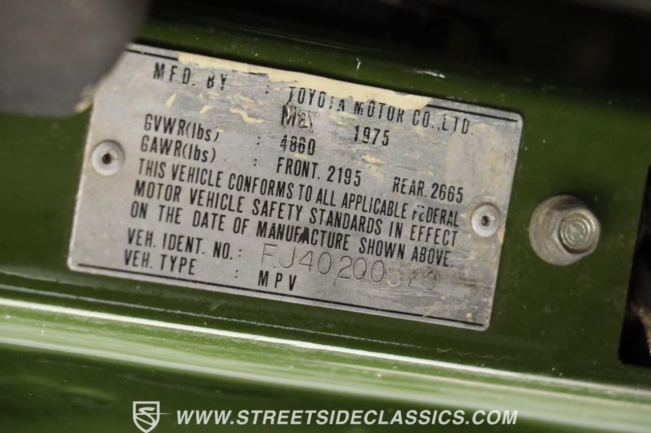 1975 Toyota Land Cruiser FJ40 Restomod