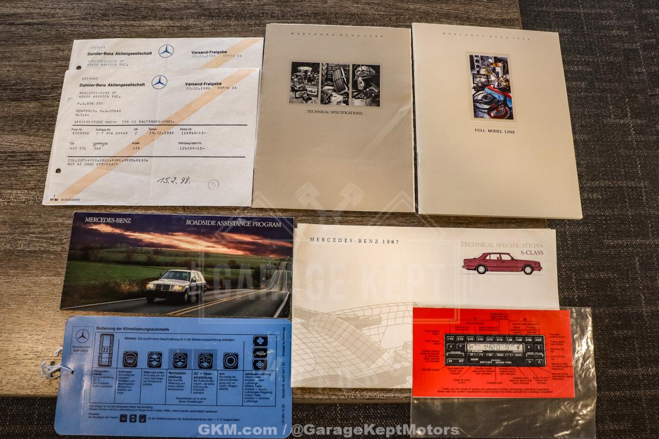 1988 Mercedes - Benz 420-Class