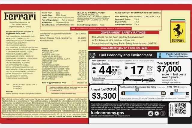 2025 Ferrari SF90 SPIDER