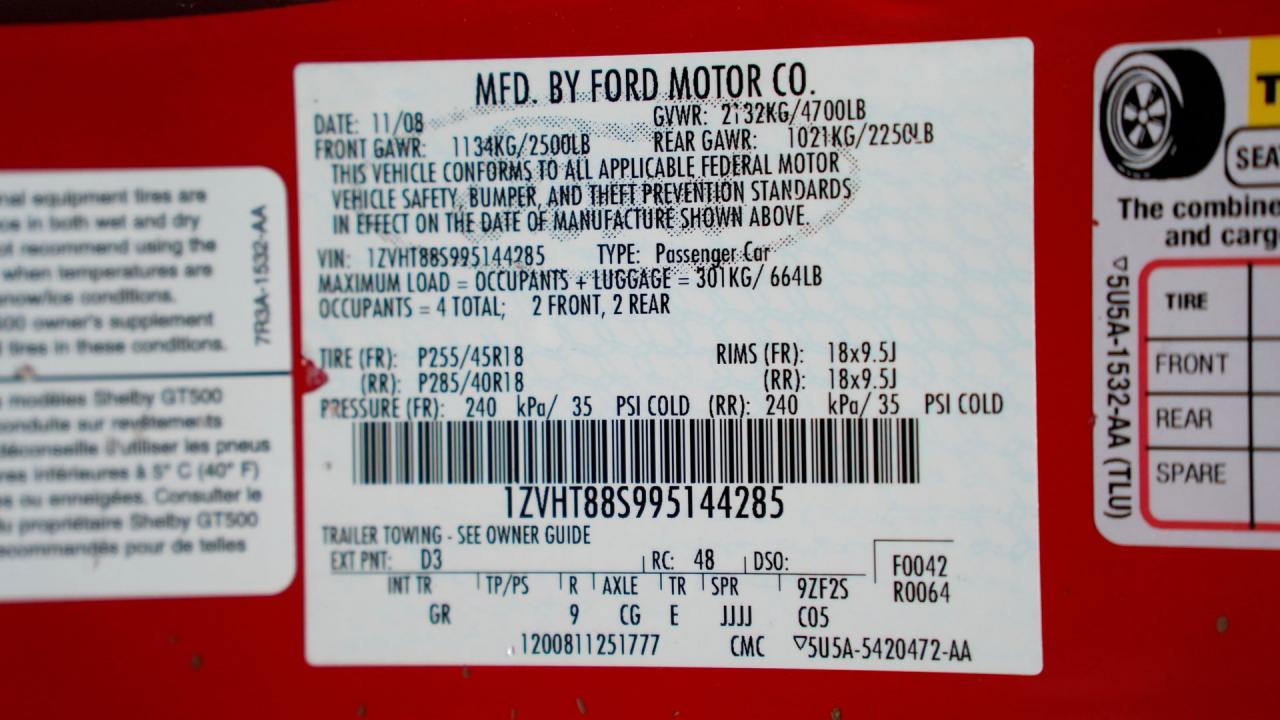 2009 Ford Mustang GT500