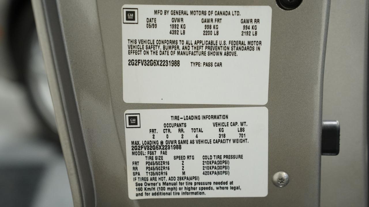 1999 Pontiac Firebird Trans Am Convertible