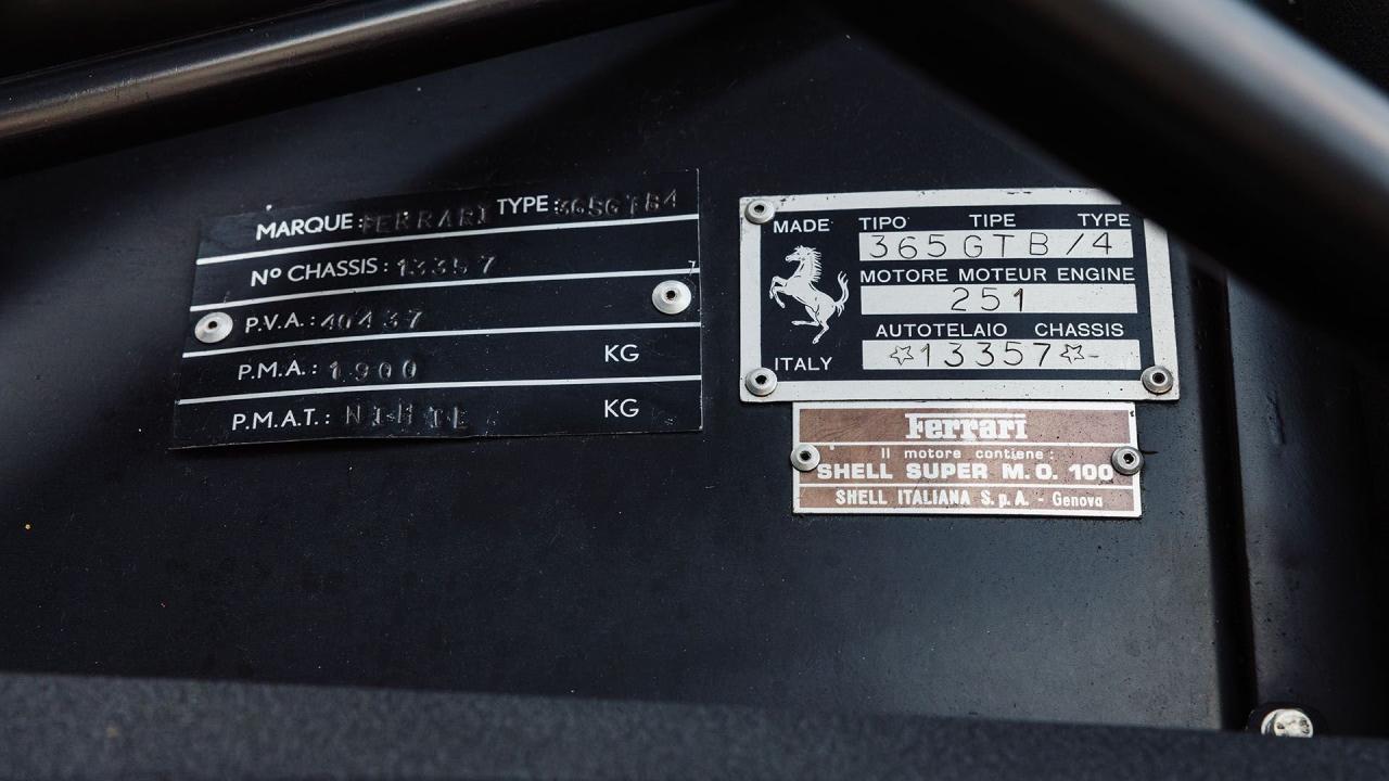 1970 Ferrari 365 GTB/4 Daytona &ldquo;Plexi&rdquo;