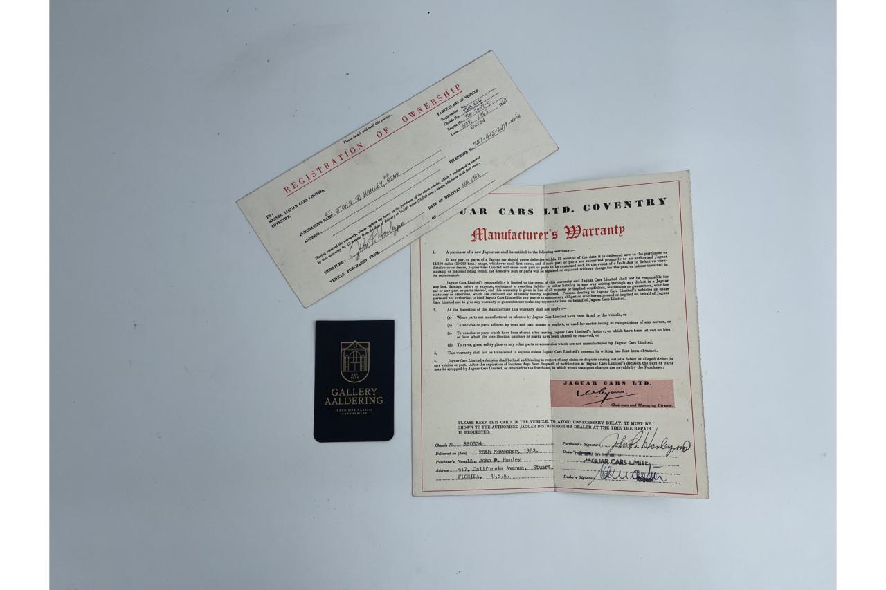 1963 Jaguar E-Type Series 1 3.8 Litre Roadster &ldquo;In timewarp condition&rdquo;