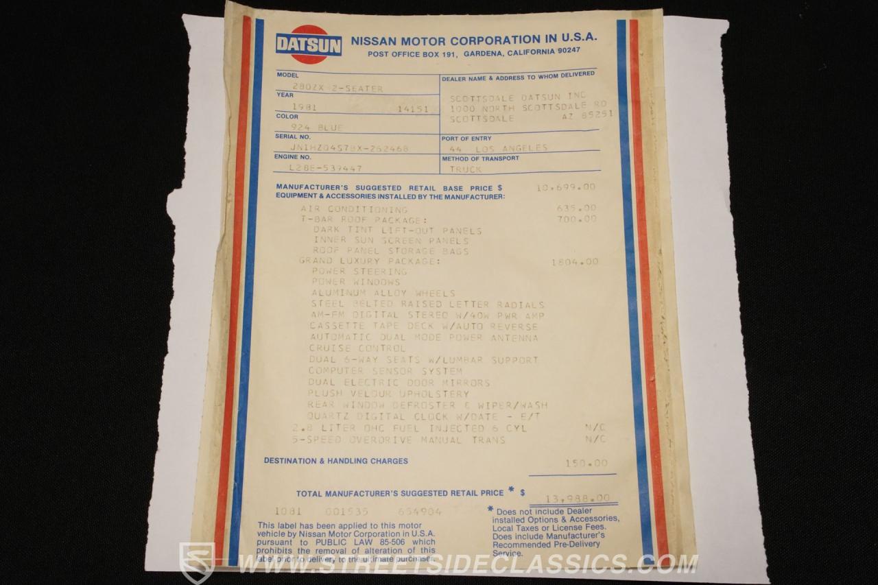 1981 Datsun 280ZX Grand Luxury