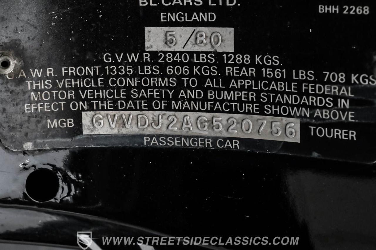 1980 MG MGB Limited Edition