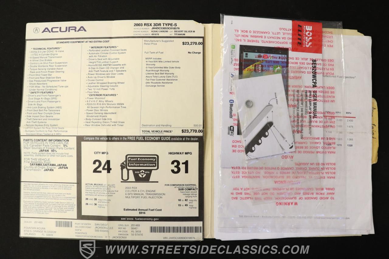 2003 Acura RSX Type S Turbo