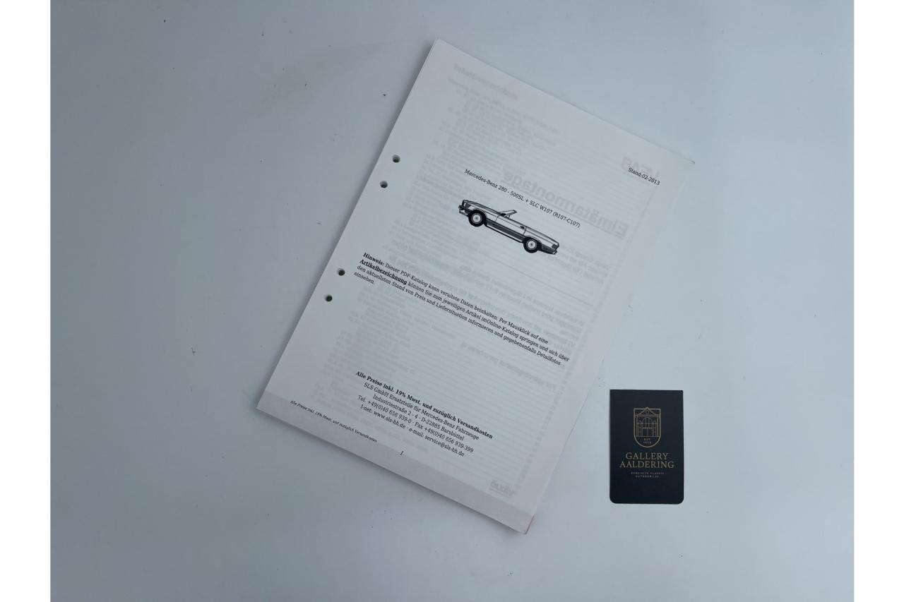 1975 Mercedes - Benz Mercedes Benz 280 SLC &ldquo;8.191 kms - Exceptionally low mileage&rdquo;