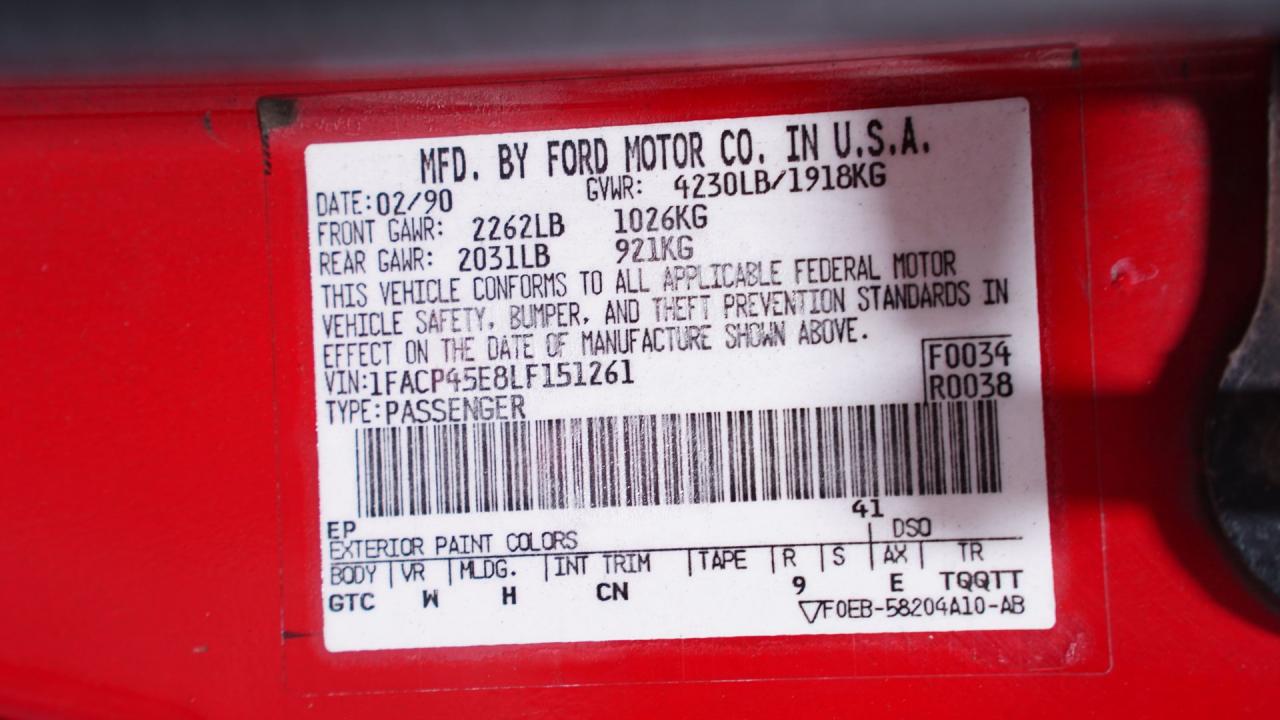 1990 Ford Mustang GT Convertible