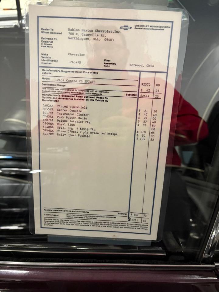 1967 Chevrolet Camaro RS/SS 350